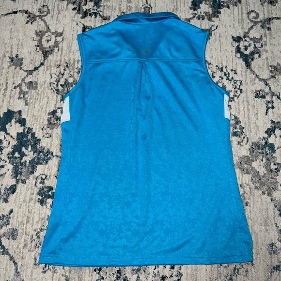 Blue and White Golf Polo - Picture 4 of 5